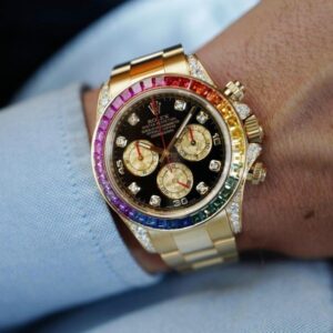Role_x Oyster perpetual Rainbow Gold