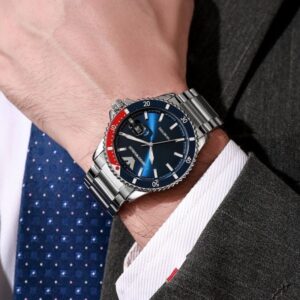 Emporio Armani Classic 100M Silver-Blue