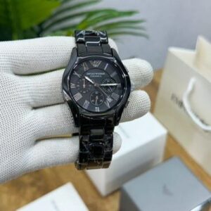 Emporio Armani ceramic black silver
