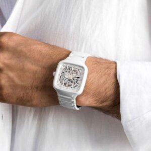 Rado true square automatic ceramic- white-copper
